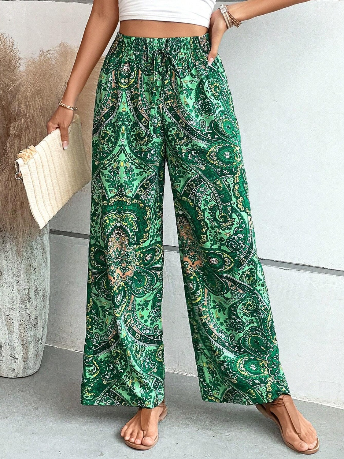 Honeybee Mumford's Printed Wide Leg Pants