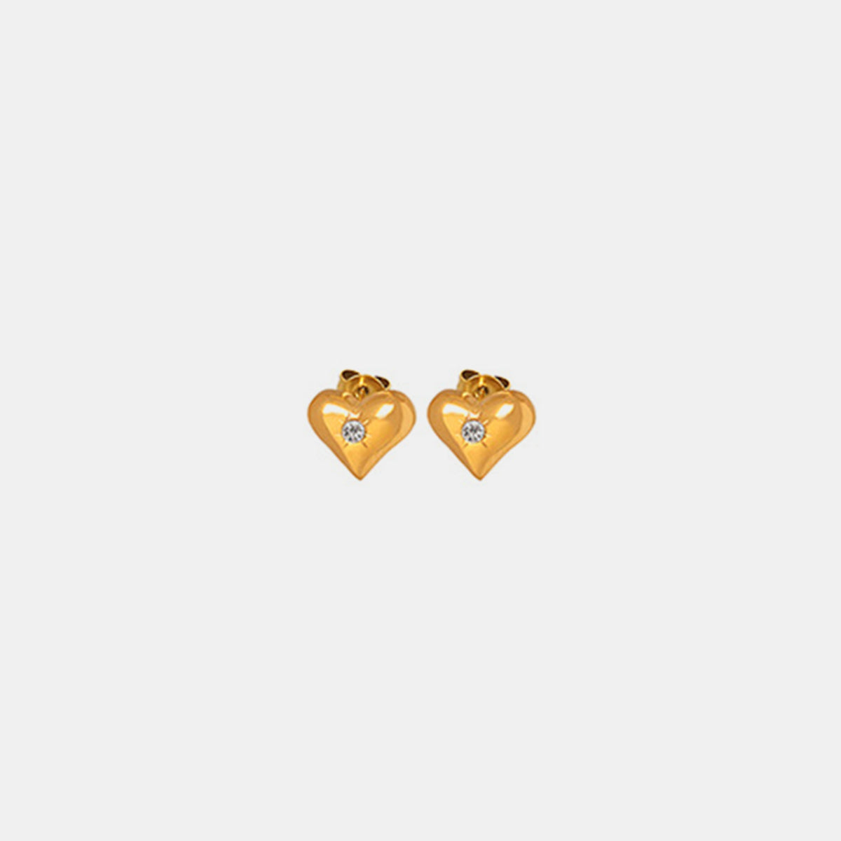 honeybee Mumford's Heart Stud Earrings