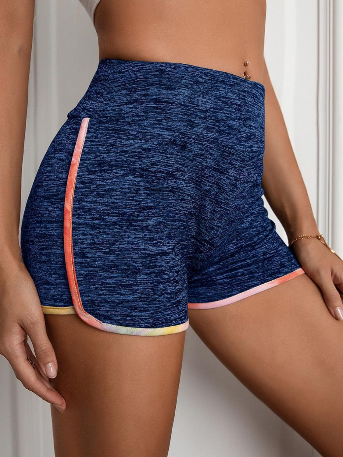 Honeybee Mumford's Heathered Wide Waistband Shorts