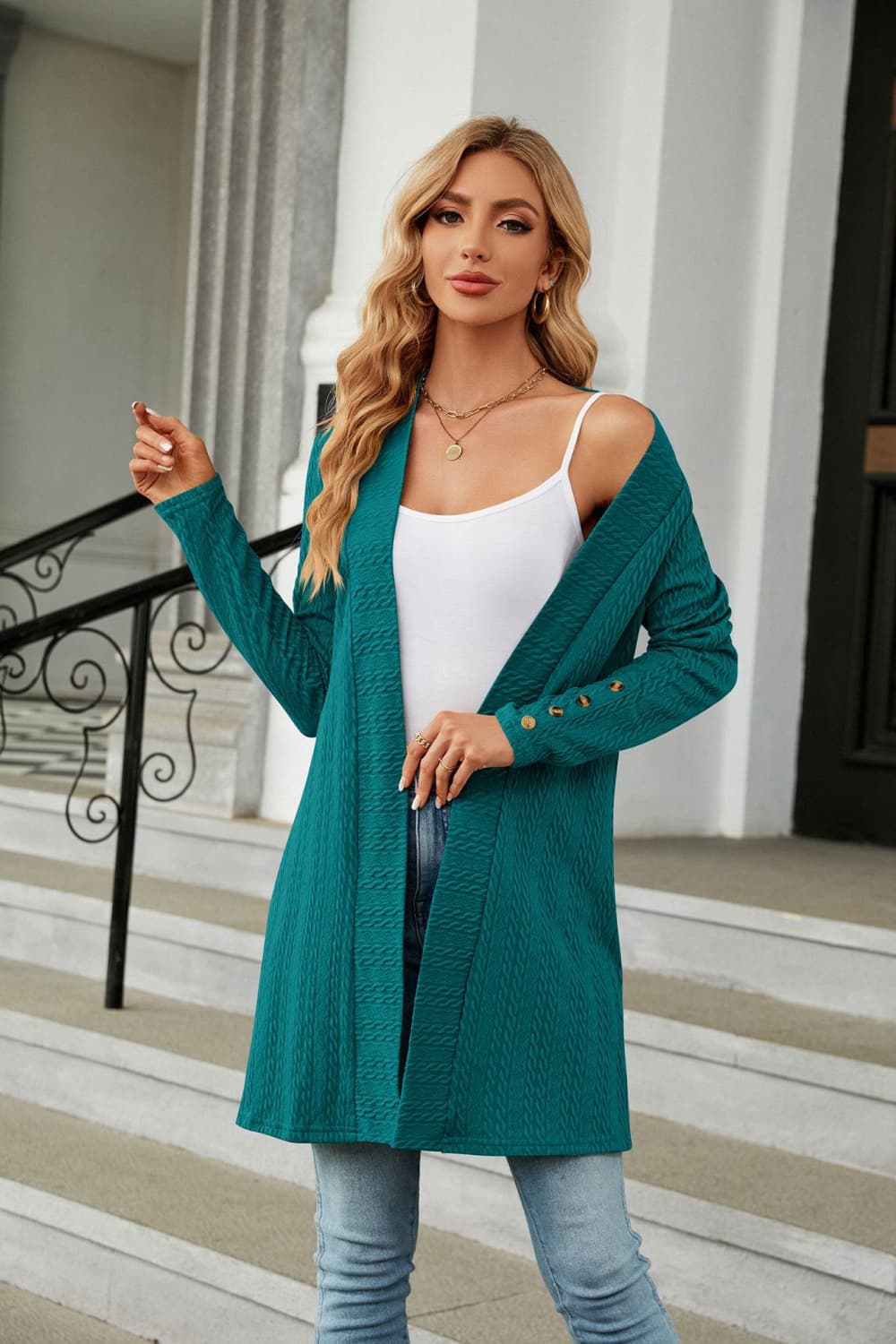 Honeybee Mumford's Long Sleeve Open Front Cardigan