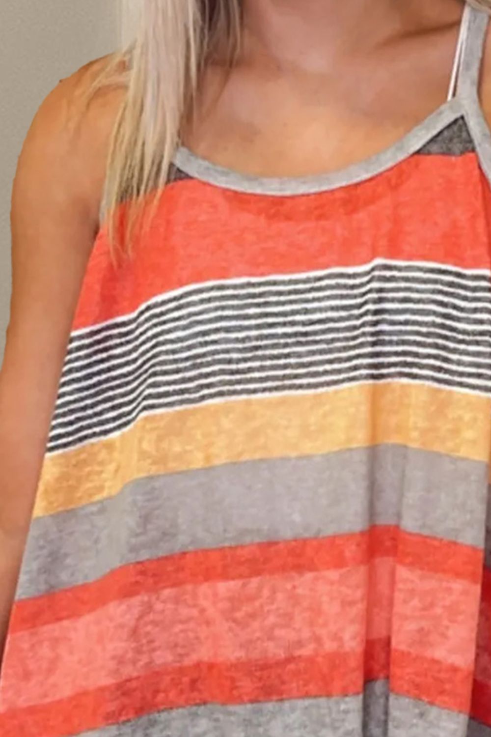 Honeybee Mumford's Color Block Round Neck Cami