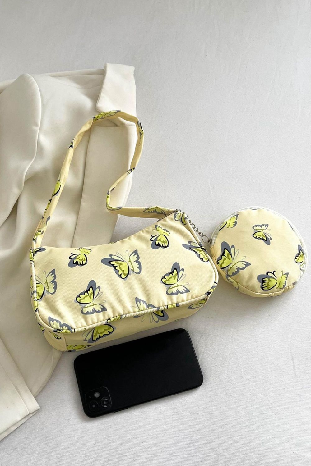 Honeybee Mumford's Honeybee Mumford's Butterfly Print Shoulder Bag with Purse