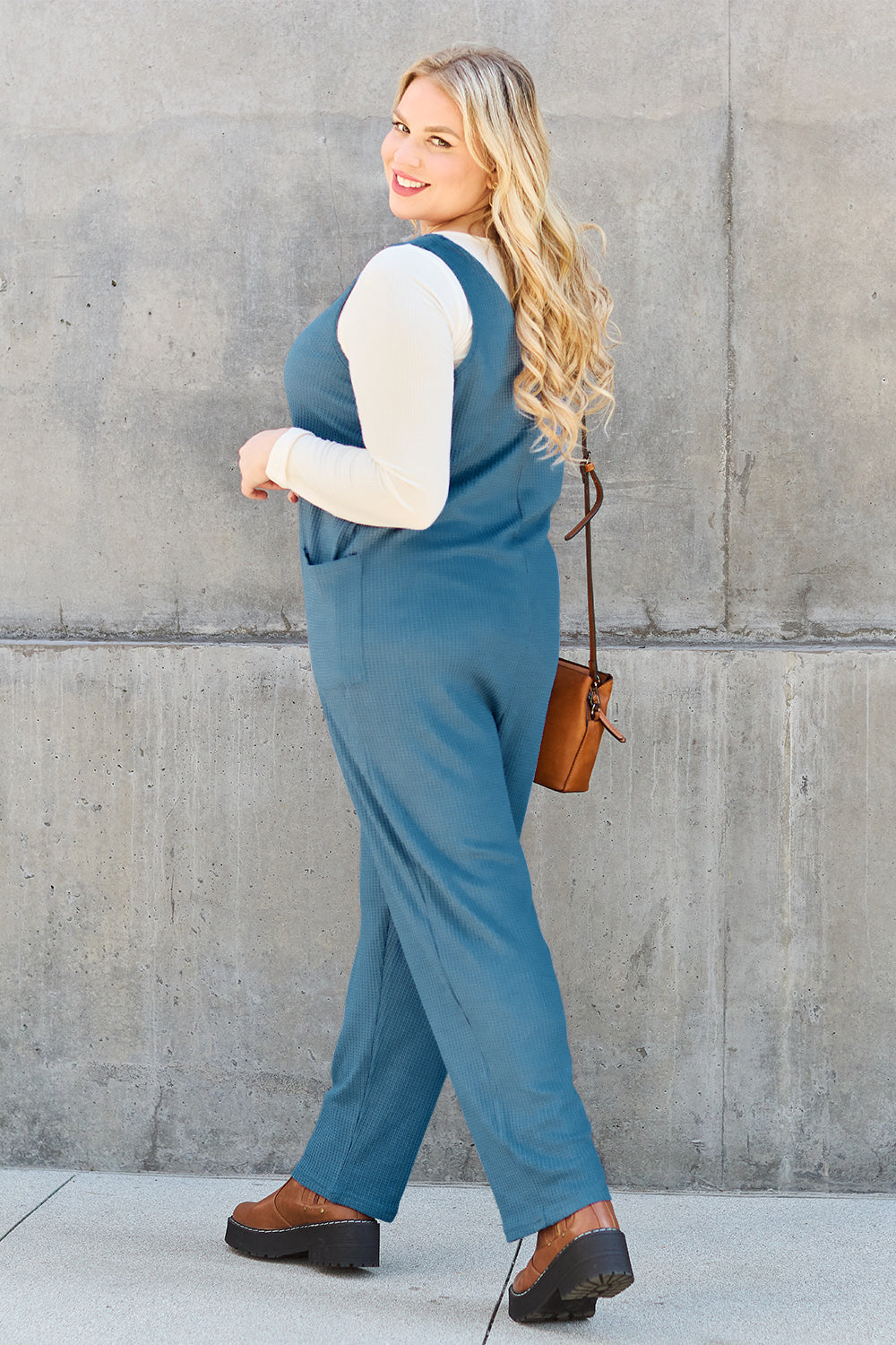 Honeybee Mumford's Full Size Sleeveless Straight Jumpsuit