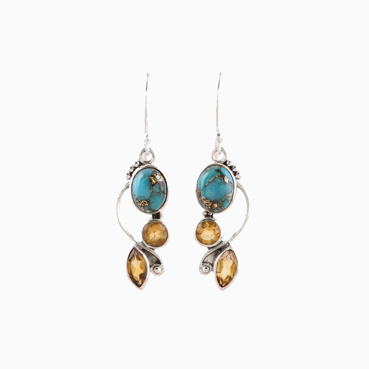 honeybee Mumford's Geometric Alloy Dangle earrings