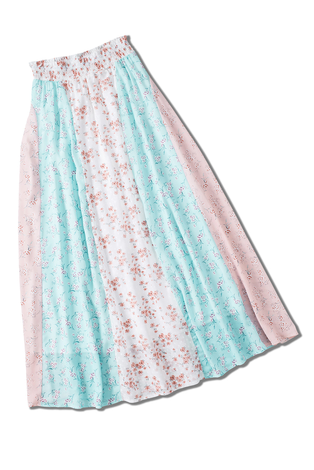 Honeybee Mumford's White Multi Floral Print Maxi Skirt