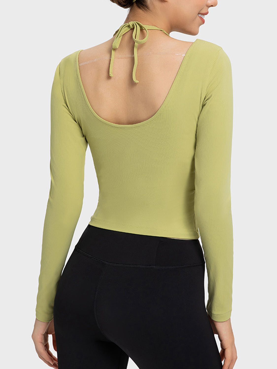 Honeybee Mumford's Halter Neck Long Sleeve Sporty Top