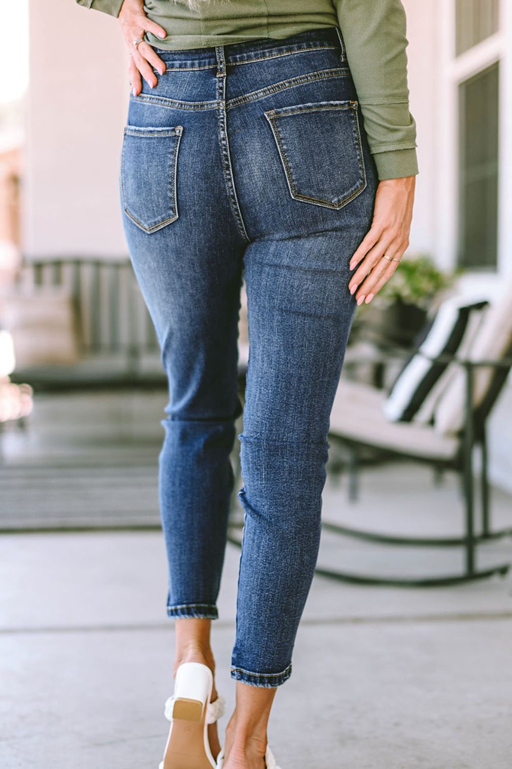 Honeybee Mumford's Slim Cropped Jeans with Pockets