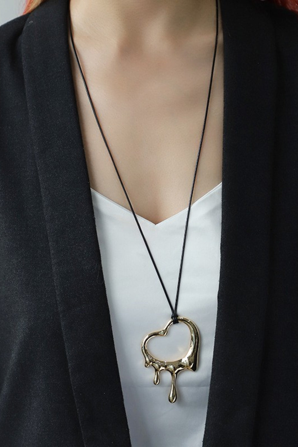 Honeybee Mumford's Heart Pendant Cord Necklace