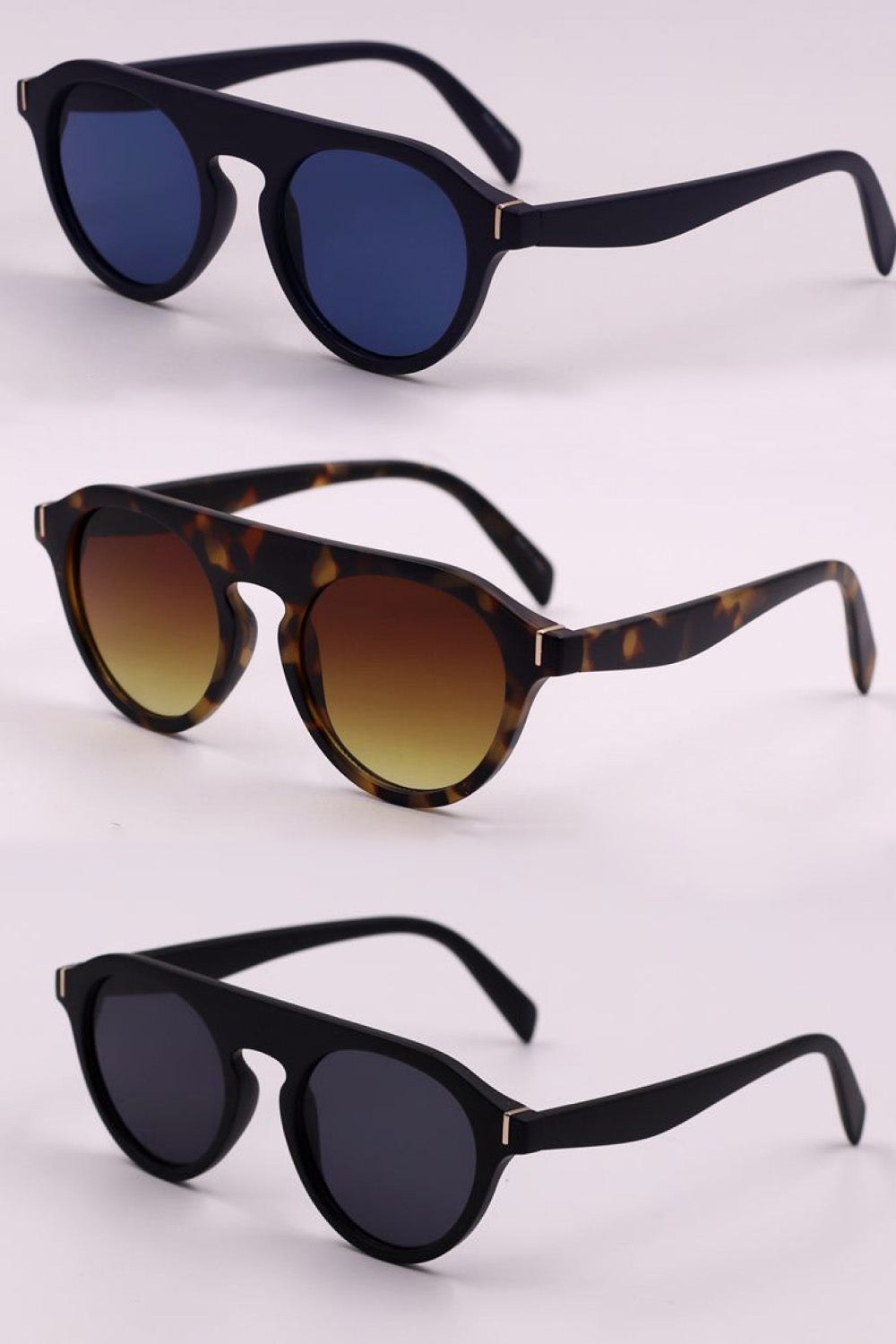 Honeybee Mumford's3-Piece Round Full Rim Sunglasses