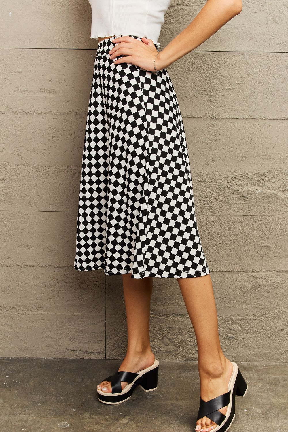 Honeybee Mumford's Wide Waistband Knee Length Skirt