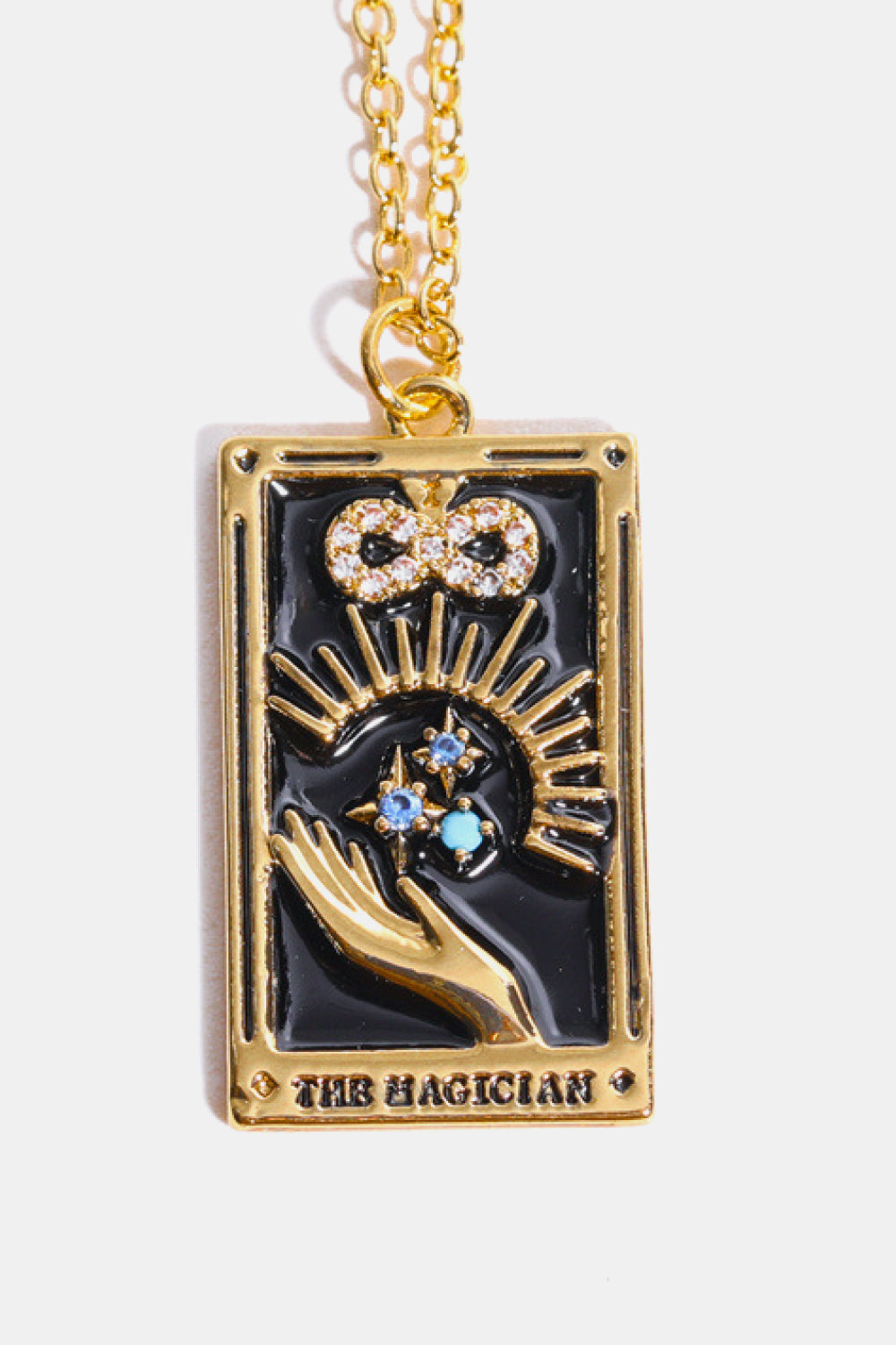 Honeybee Mumford's Tarot Card Pendant Necklace