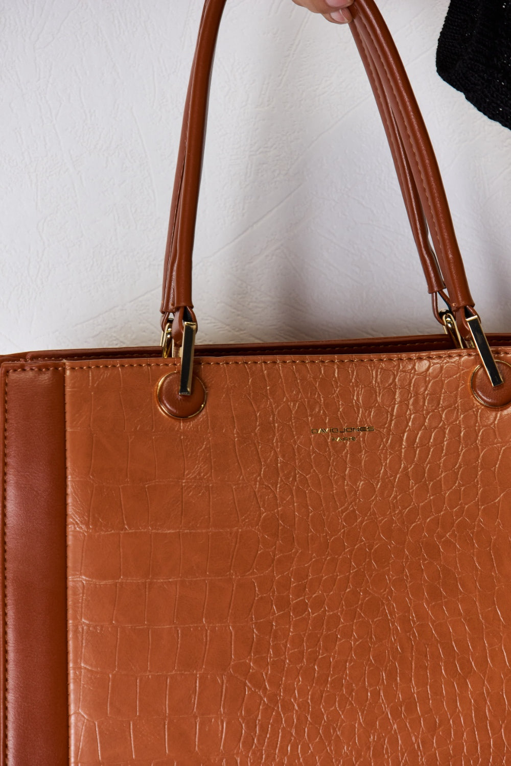 Honeybee Mumford's David Jones Texture Leather Handbag