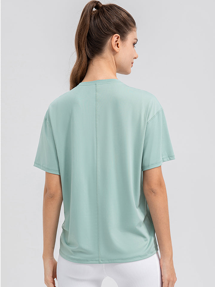 Honeybee Mumford's Round Neck Short Sleeve Active Top