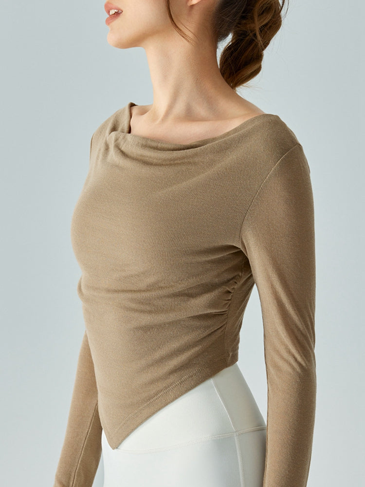 Honeybee Mumford's Cowl Neck Long Sleeve Sports Top