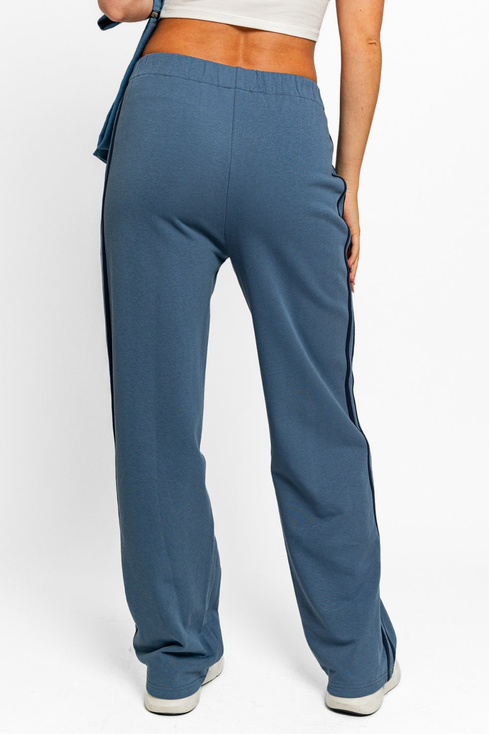 Honeybee Mumford's High Waisted Side Stripes Straight Track Sweatpants