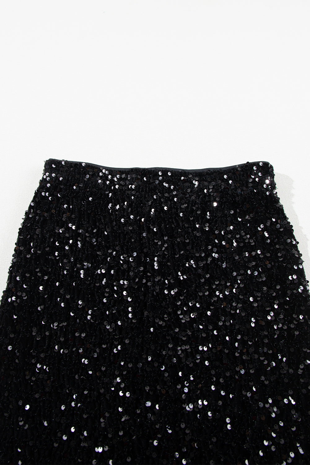 Honeybee Mumford's Black Sequin Bodycon Mini Skirt