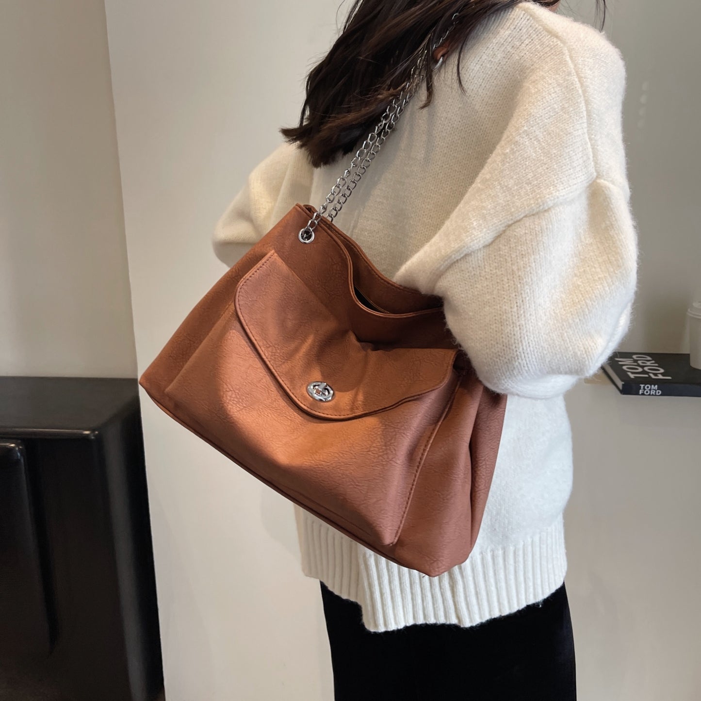 Honeybee Mumford's Leather Shoulder Bag