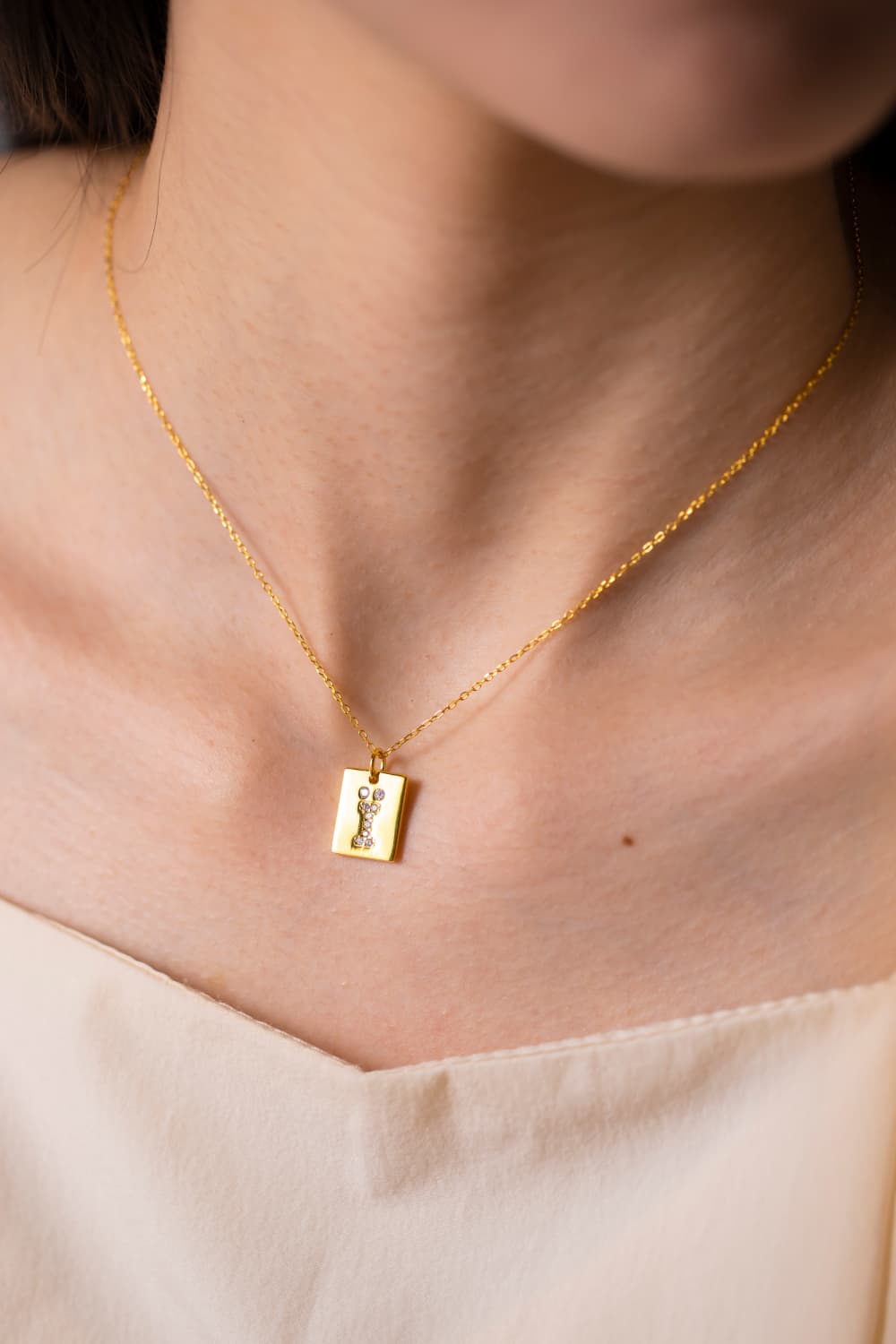 Honeybee Mumford's Rectangle Pendant Necklace