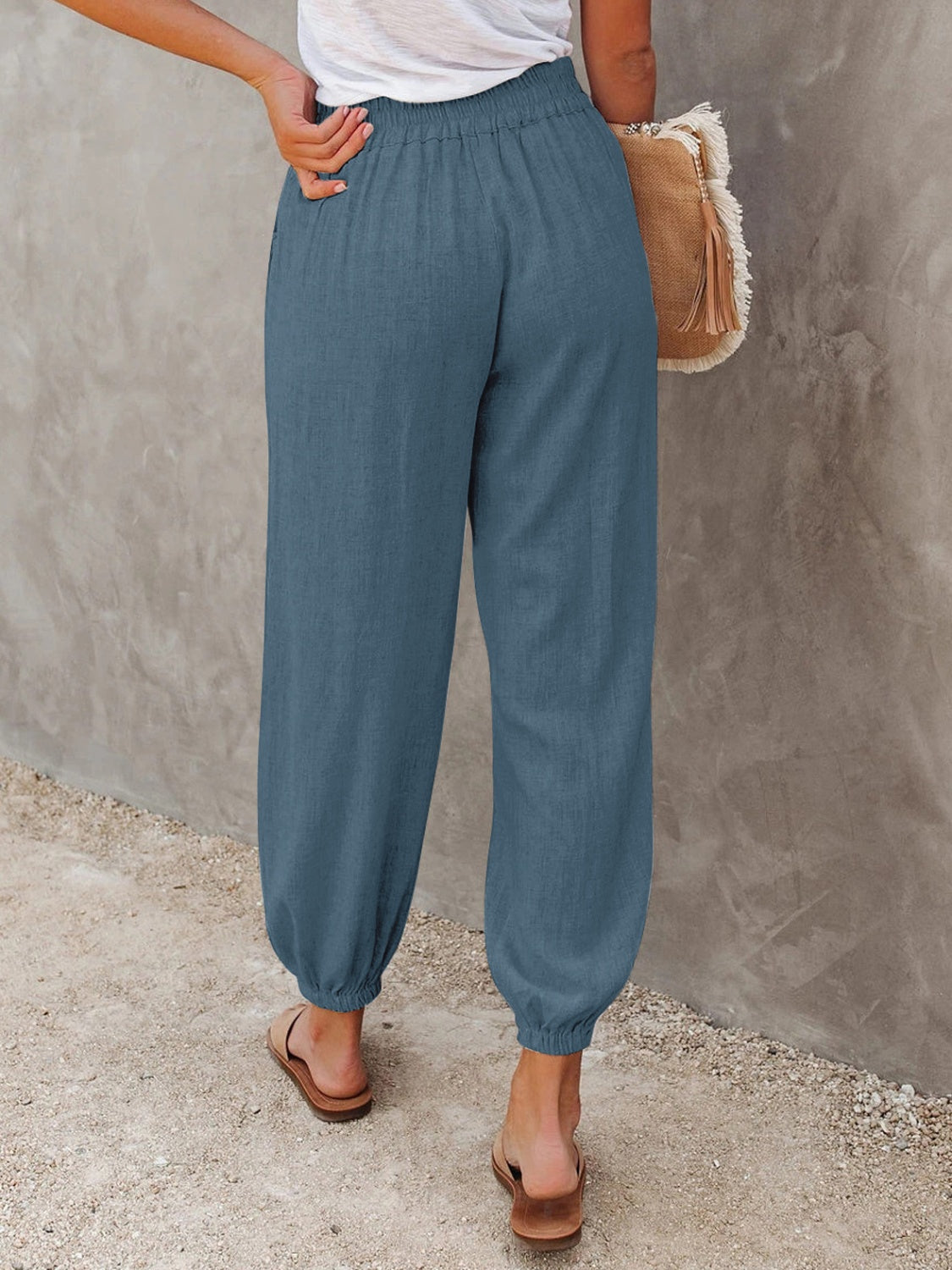 Honeybee Mumford's High Waist Cropped Pants