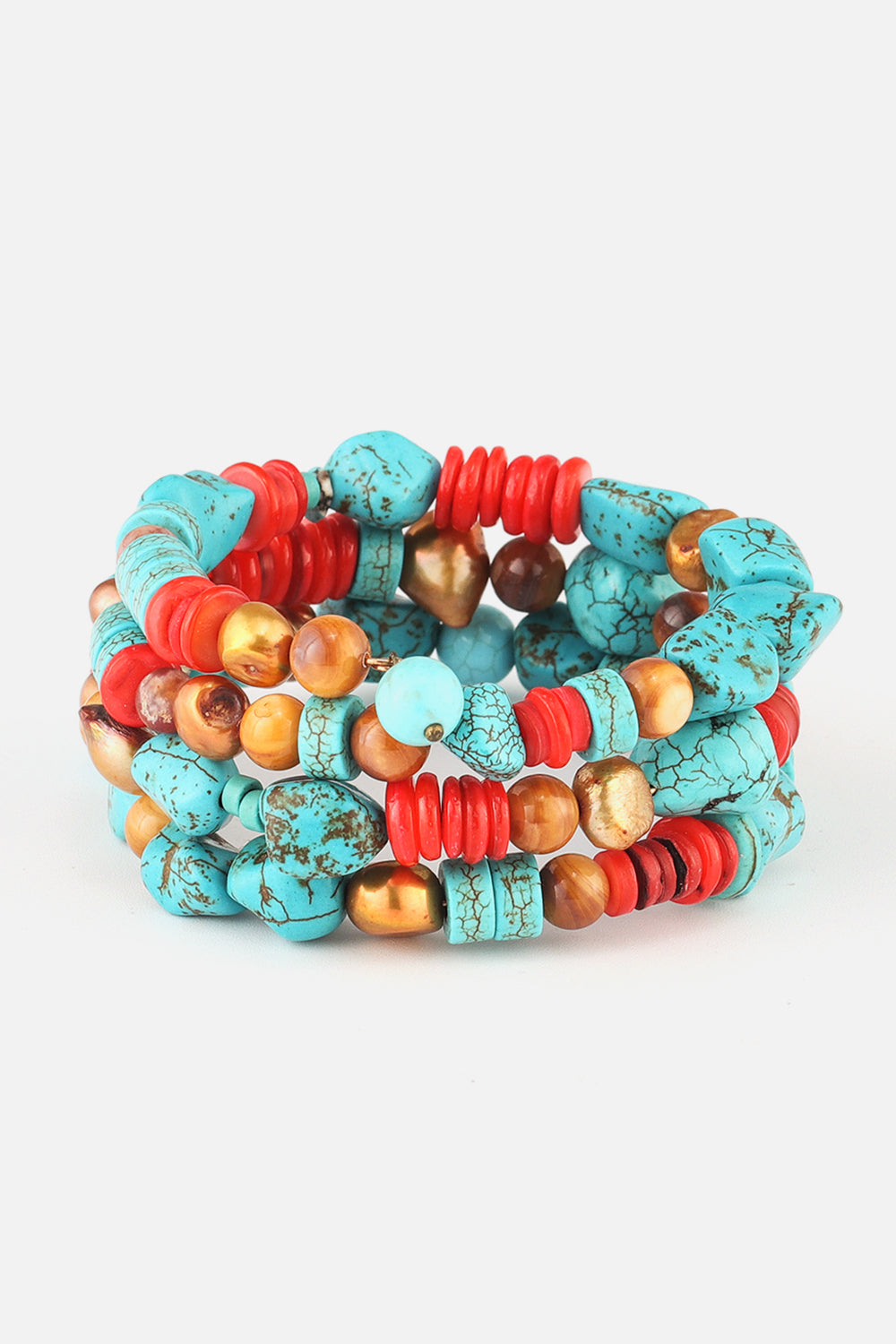 honeybee Mumford's Layered Turquoise Bracelet