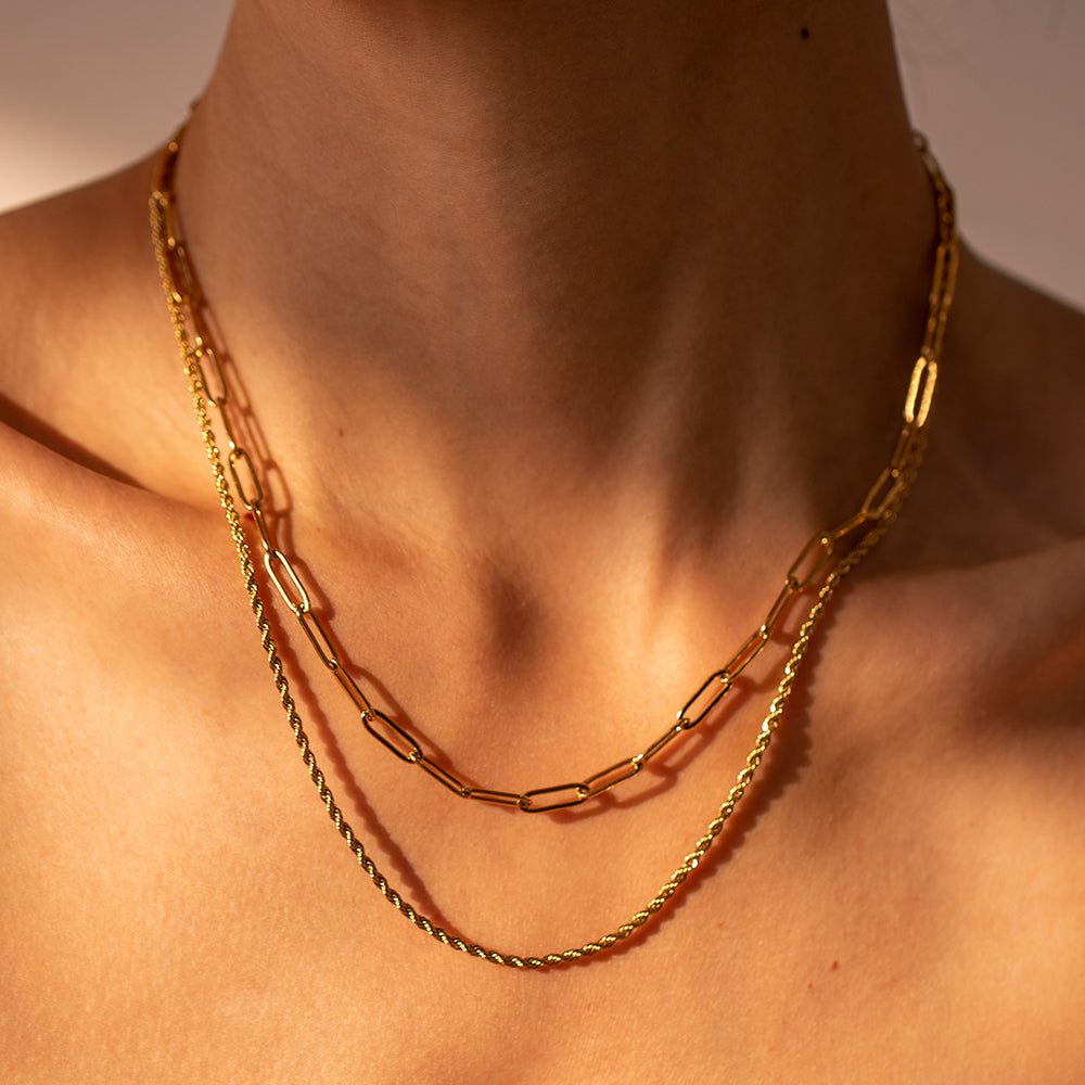 Honeybee Mumford's Honeybee Mumford's18K Gold-Plated Double Layered Necklace