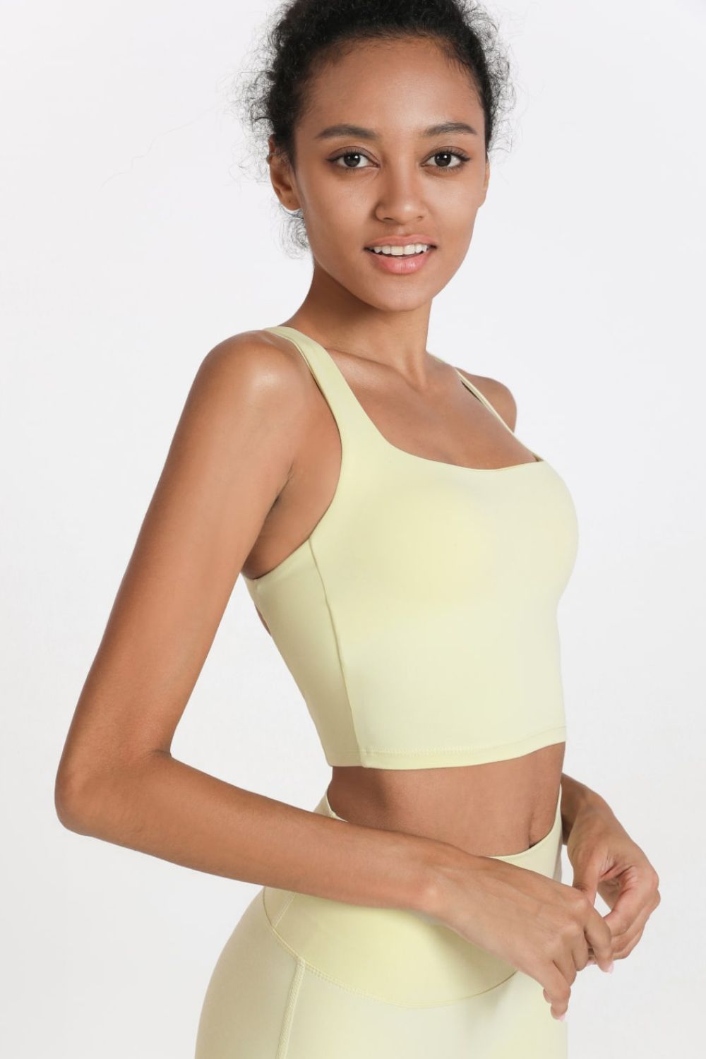 Honeybee Mumford's Crisscross Open Back Cropped Sports Cami