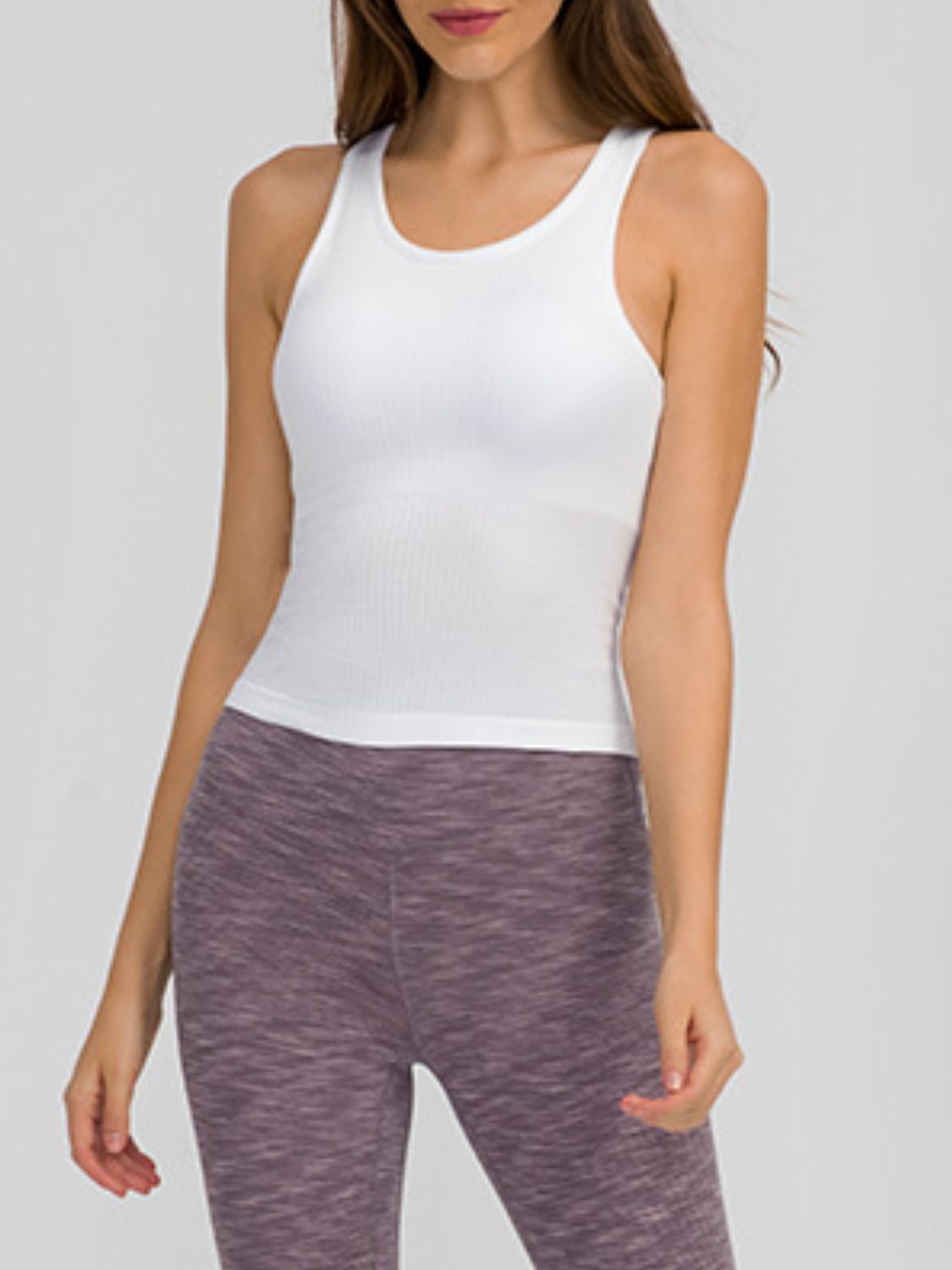 Honeybee Mumford's Round Neck Racerback Active Tank