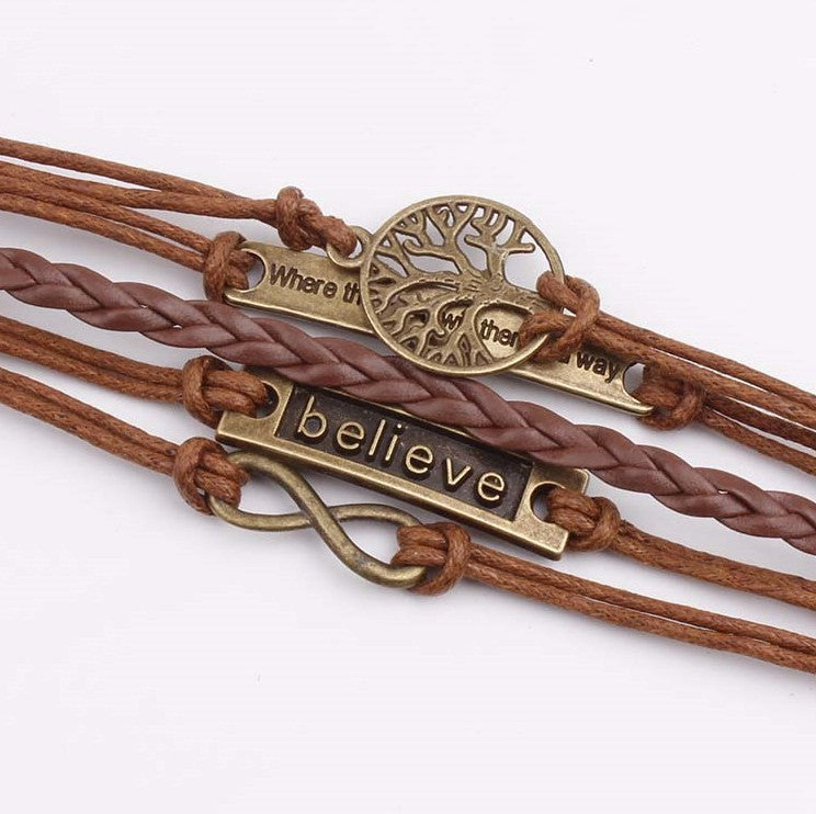 honeybee Mumford's Leather Rope Bracelet