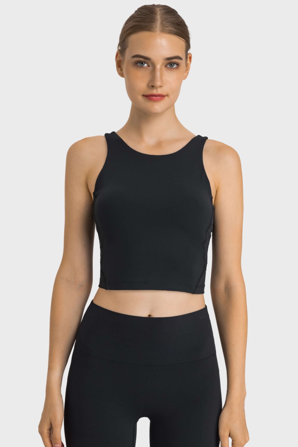 Honeybee Mumford's Feel Like Skin Highly Stretchy Cropped Sports Tank