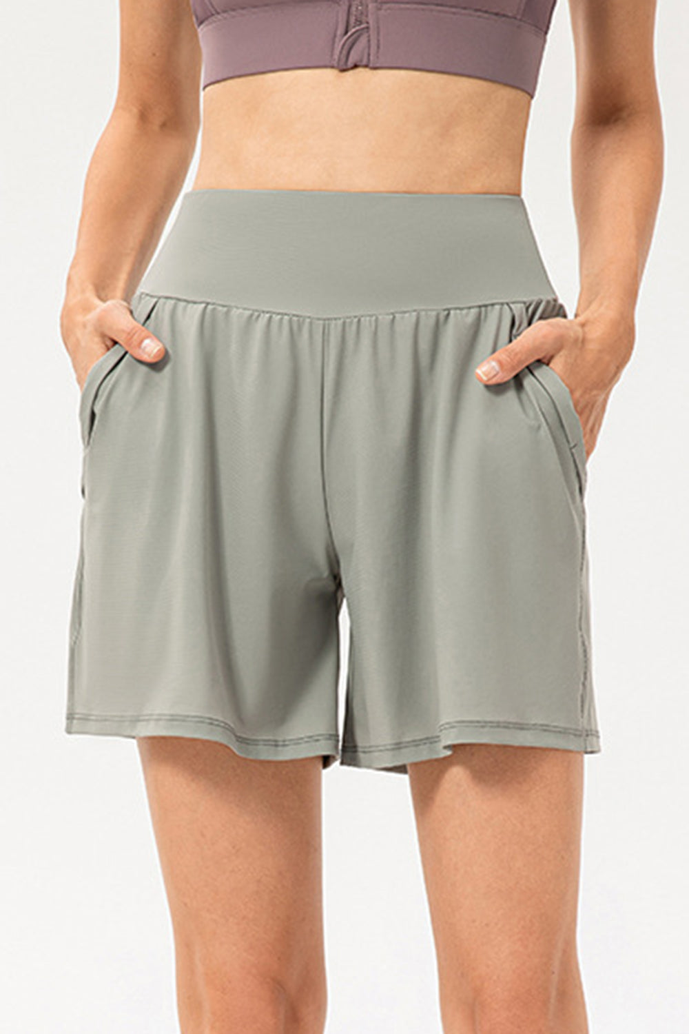 Honeybee Mumford's Pocketed Elastic Waist Active Shorts