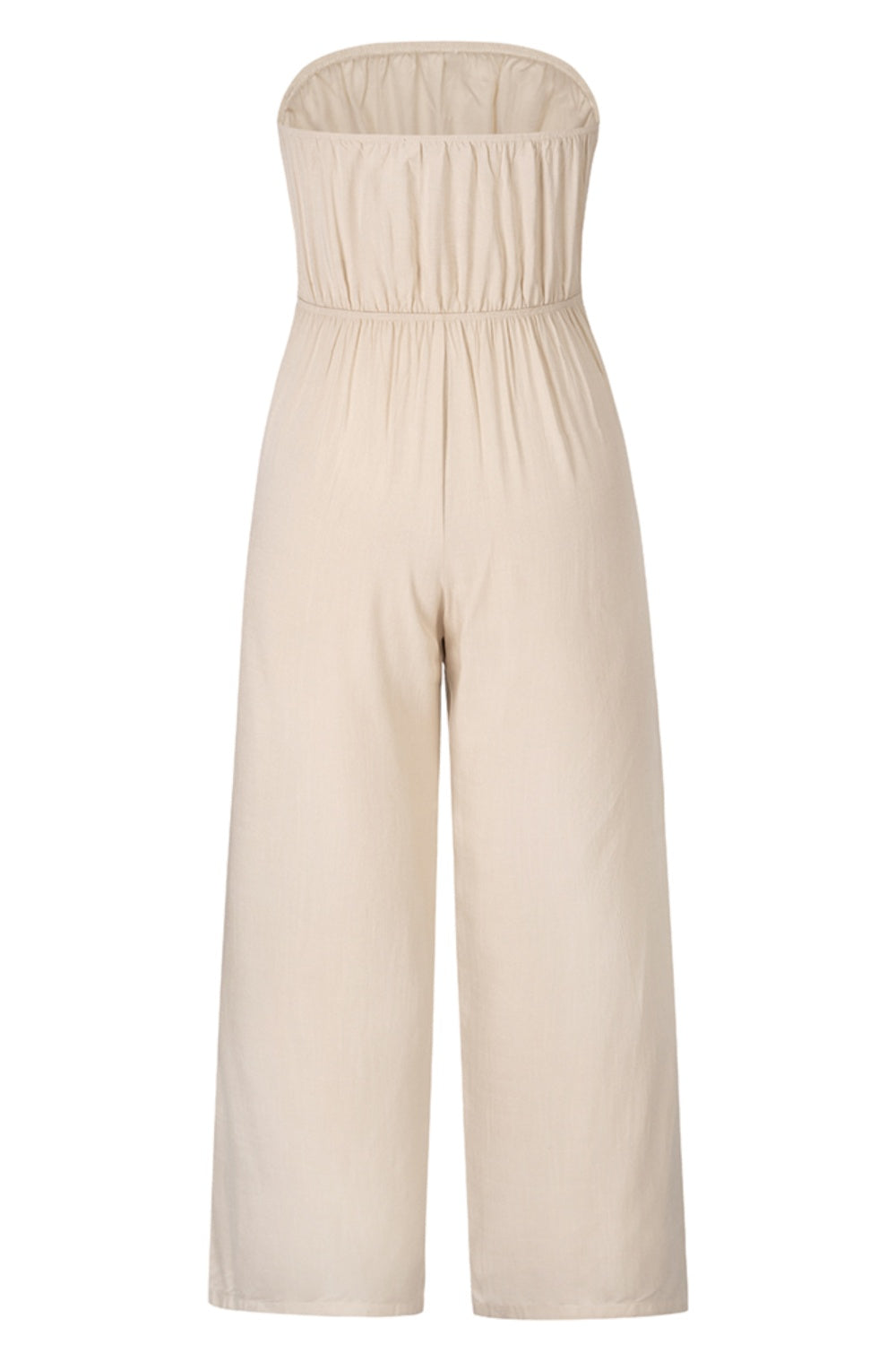 Honeybee Mumford's Tied Cutout Tube Wide Leg Jumpsuit