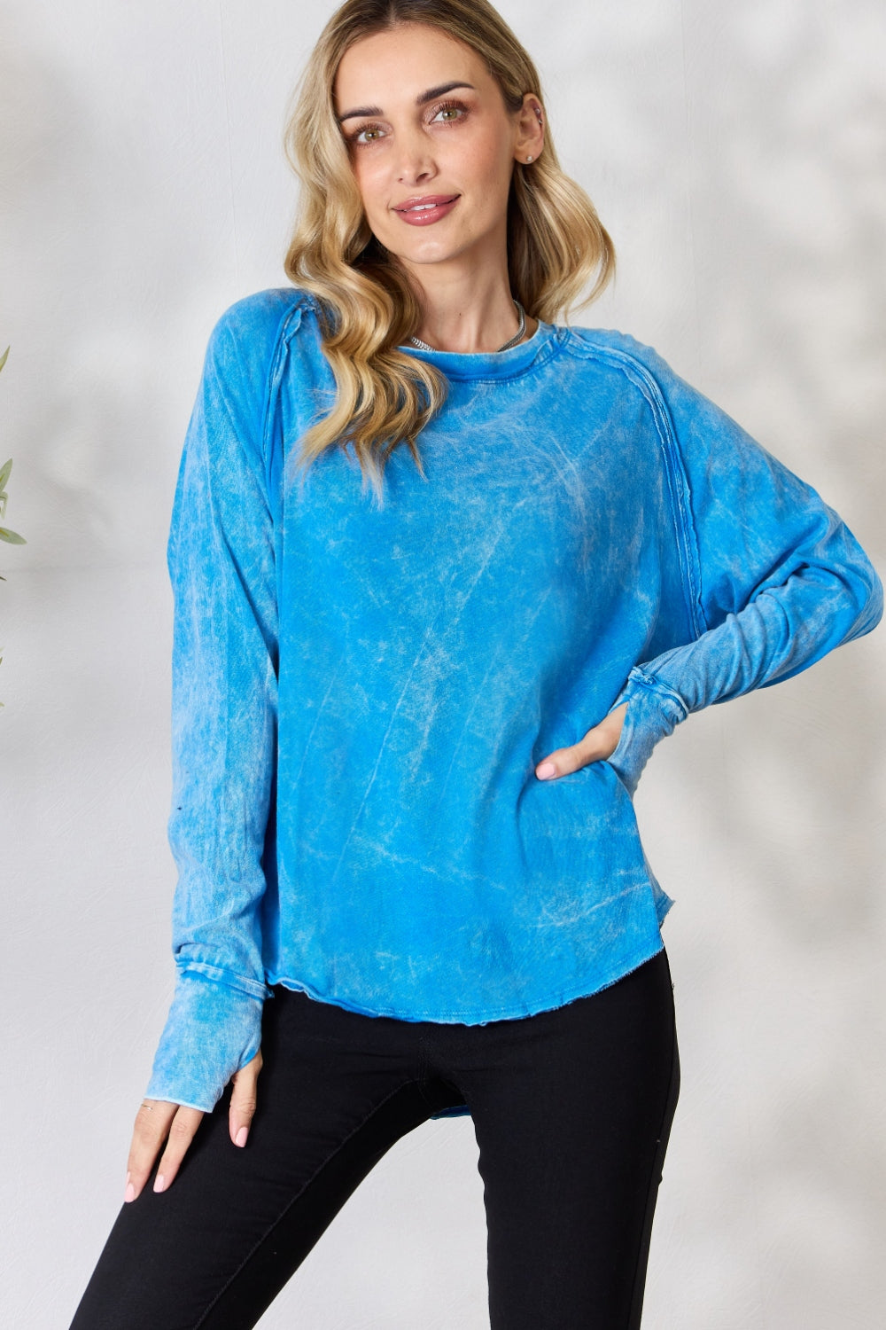 Honeybee Mumford's Round Neck Long Sleeve Top