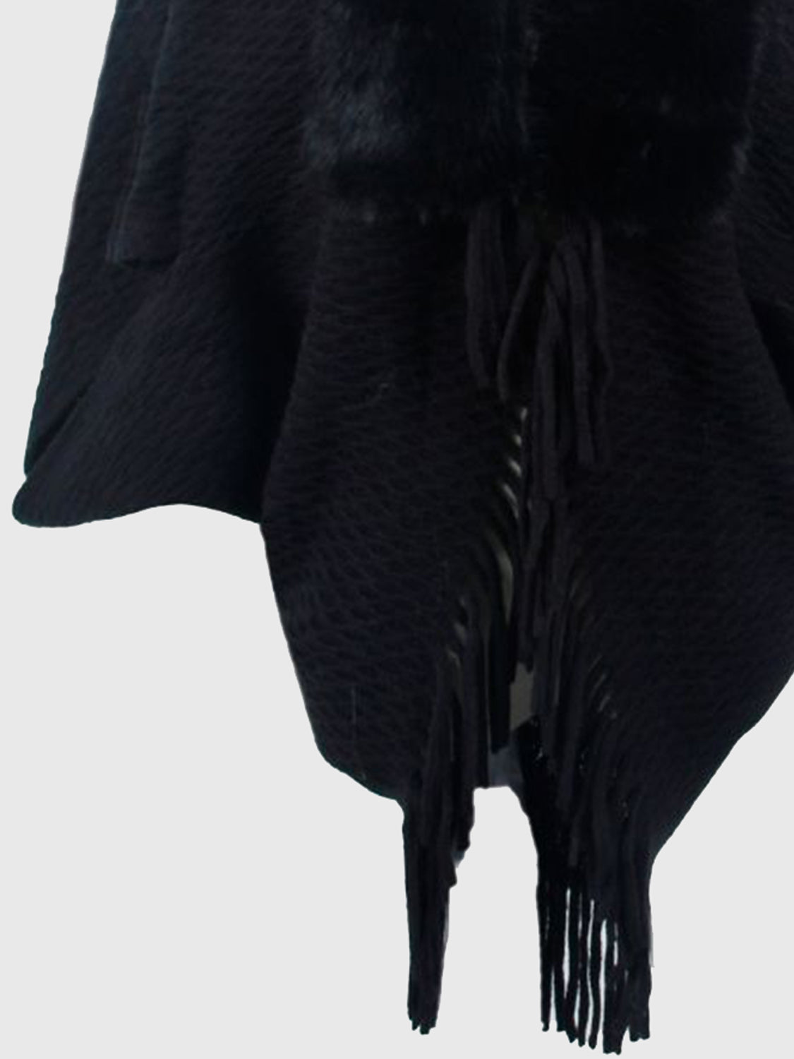 Honeybee Mumford's Open Front Fringe Hem Poncho