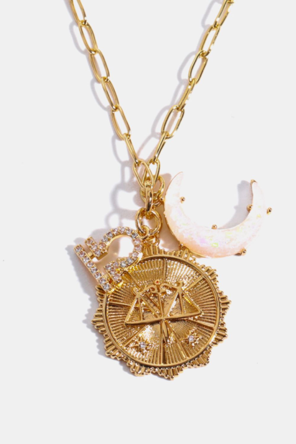 Honeybee Mumford's Constellation and Moon Pendant Copper Necklace