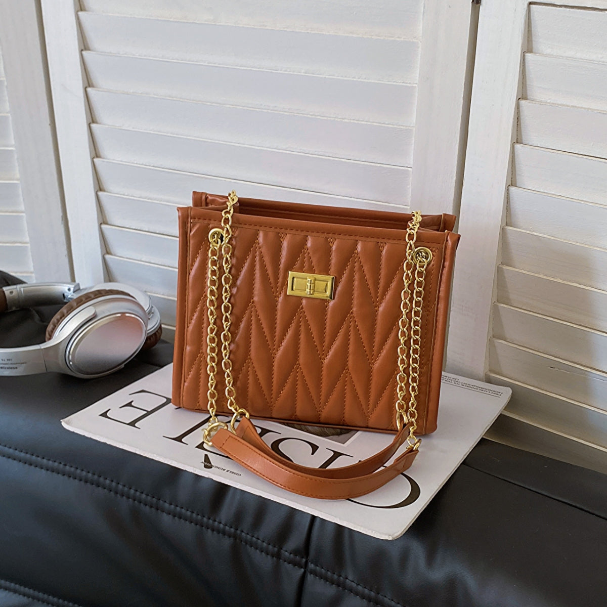 Honeybee Mumford's Leather Crossbody Bag