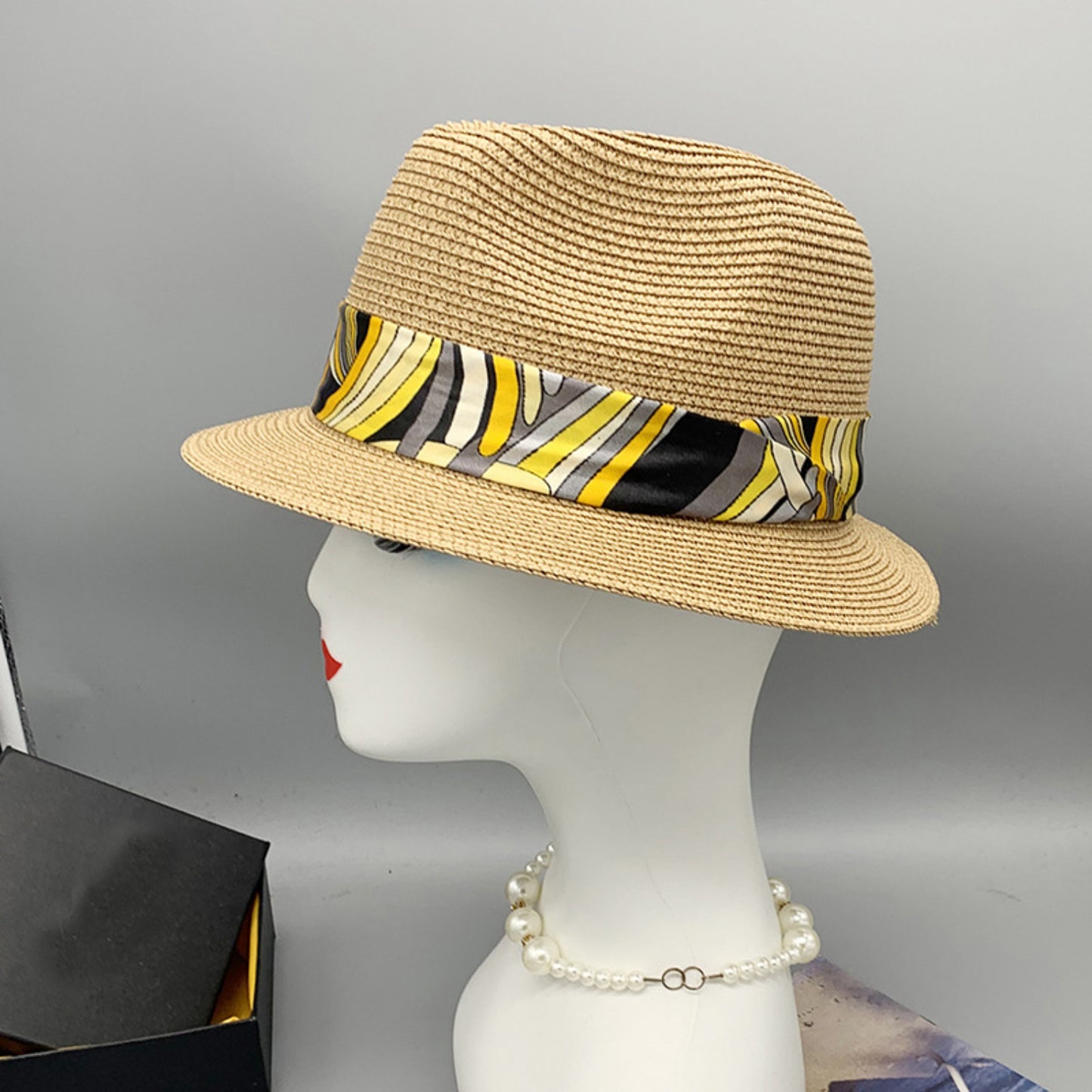 Honeybee Mumford's Short Brim Jute Cloth Hat