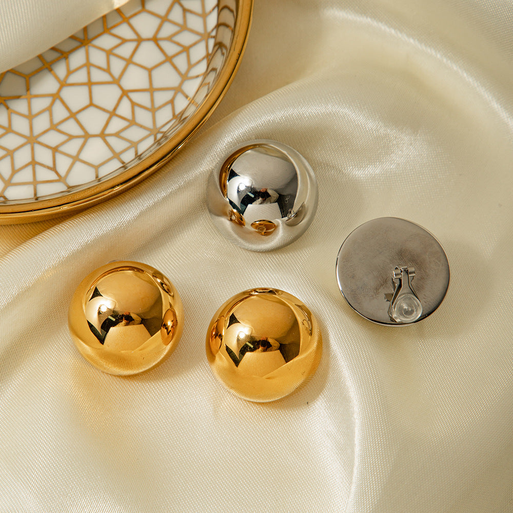 honeybee Mumford's Hemispherical Clip On Earrings