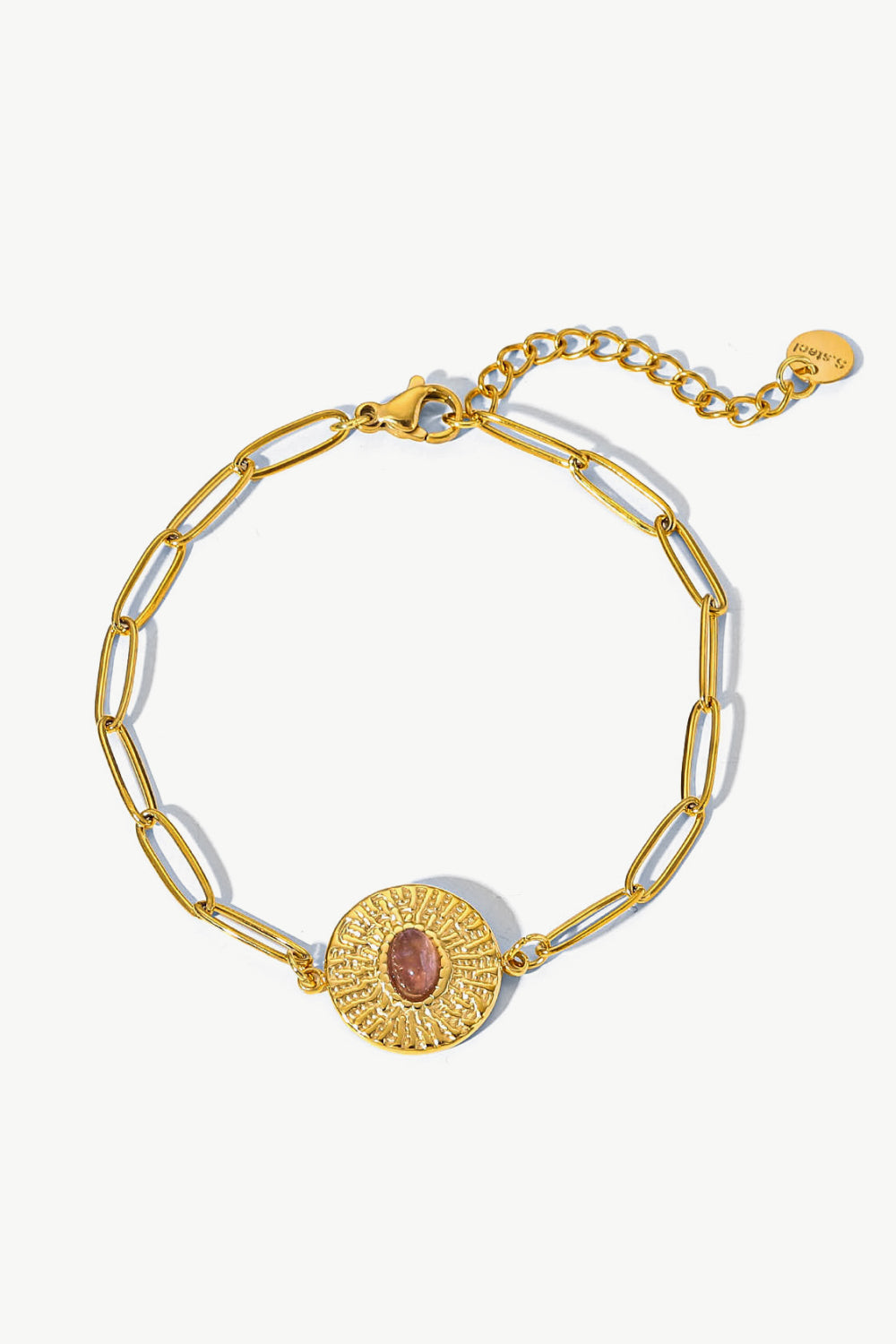 honeybee Mumford's 18K Gold Plated Paperclip Chain Bracelet