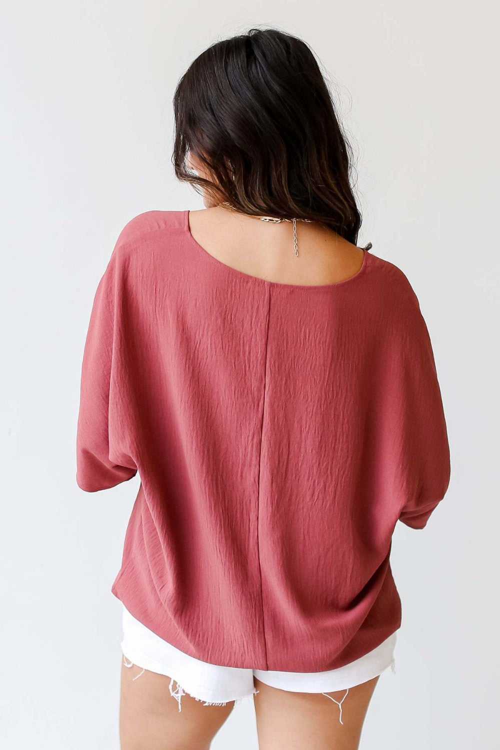 Honeybee Mumford's V-Neck Half Sleeve Blouse