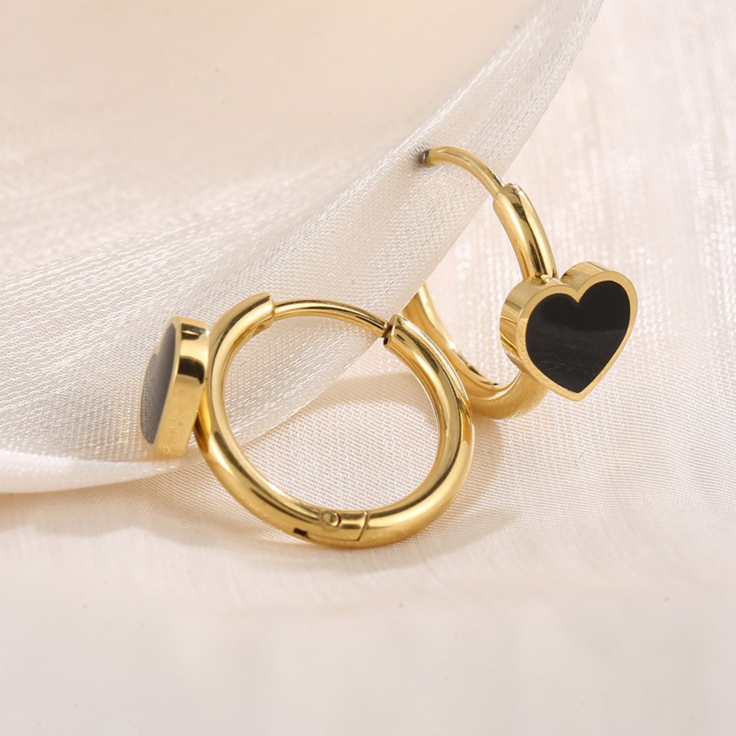 honeybee Mumford's Heart Huggie Earrings