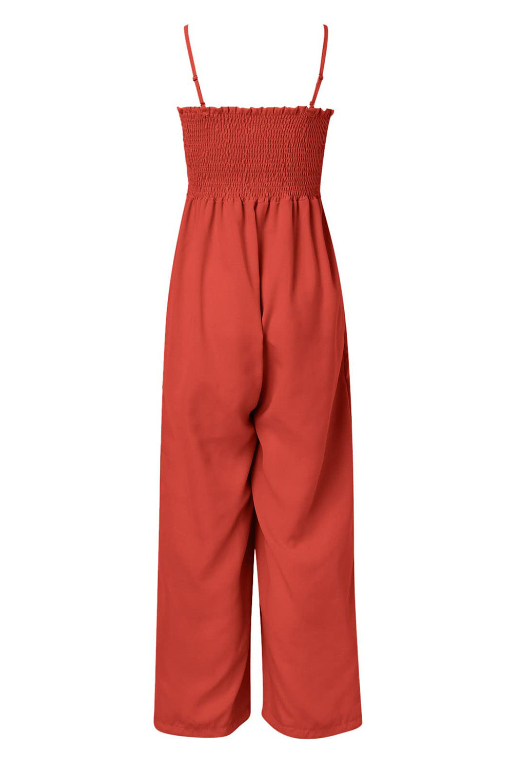 Honeybee Mumford's Smocked Spaghetti Strap Wide Leg Jumpsuit