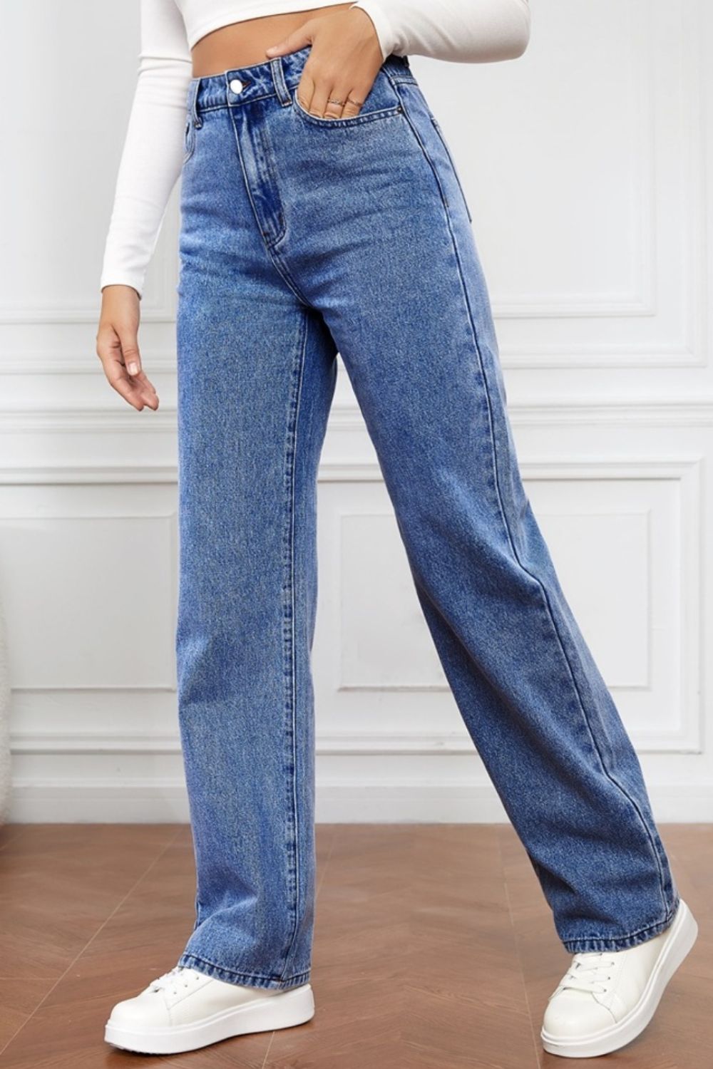 Honeybee Mumford's High Waist Straight Jeans