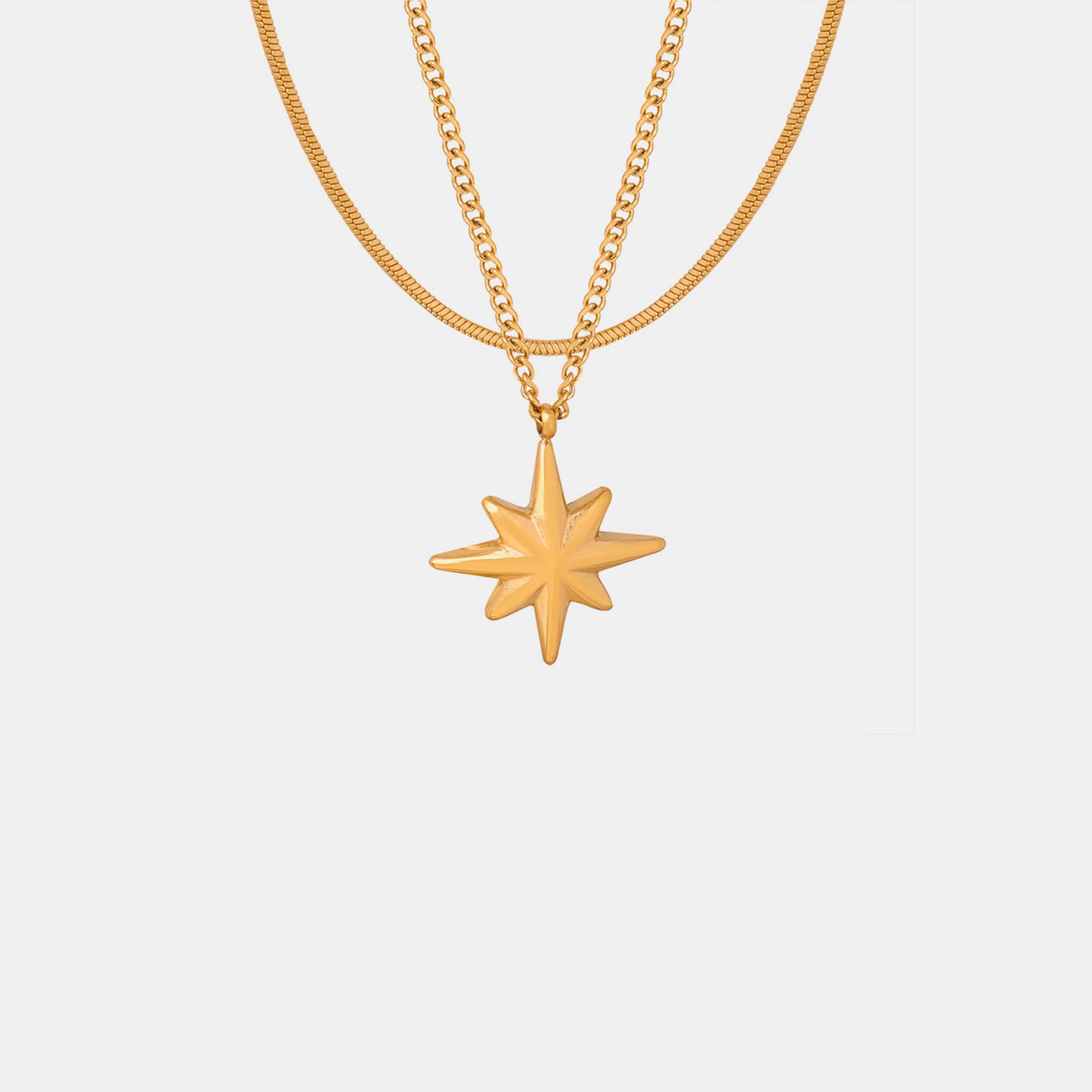 Honeybee Mumford's Star Pendant Double-Layered Necklace