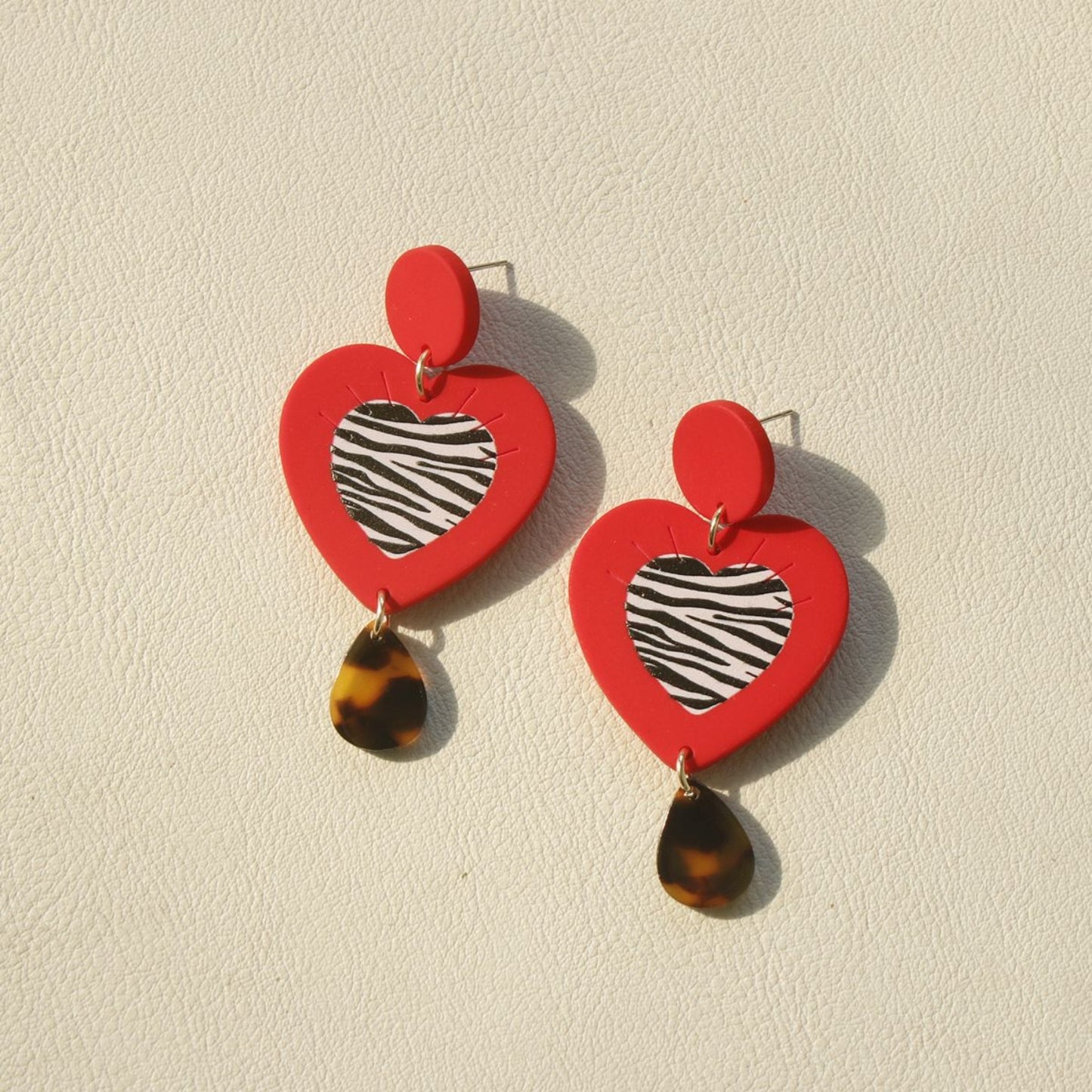 honeybee Mumford's Contrast Geometric Acrylic Earrings