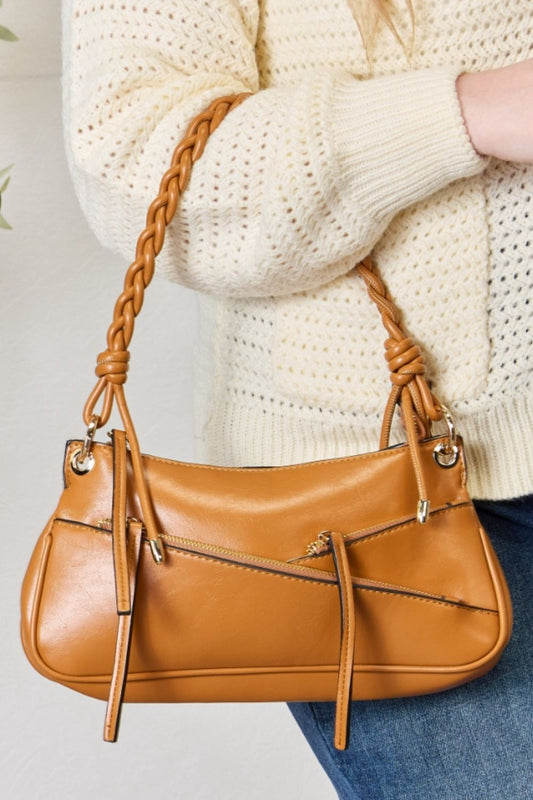 Honeybee Mumford's Braided Strap Shoulder Bag