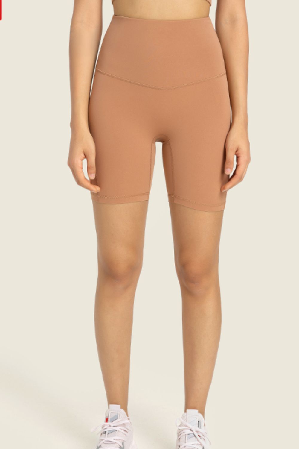 Honeybee Mumford's Seamless High-Rise Wide Waistband Biker Shorts