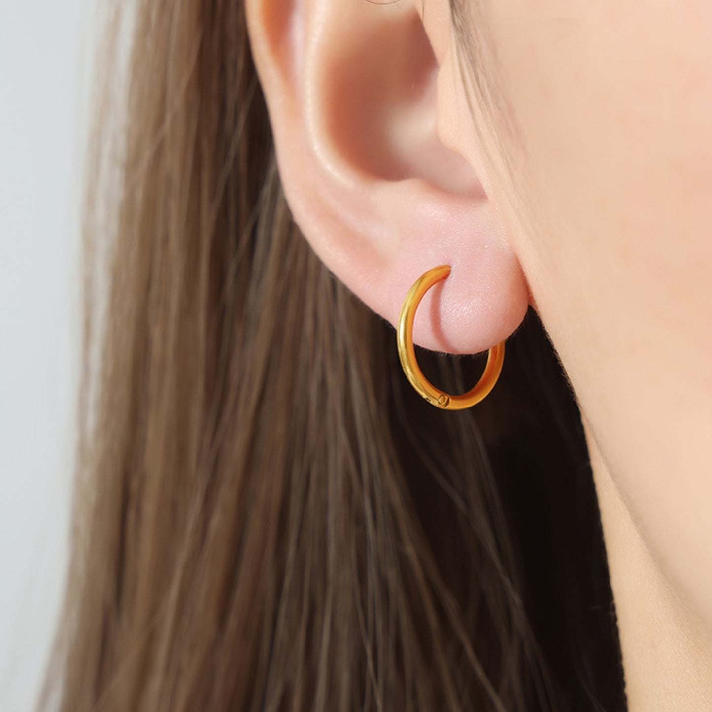 honeybee Mumford's 18K Gold-Plated Huggie Earrings