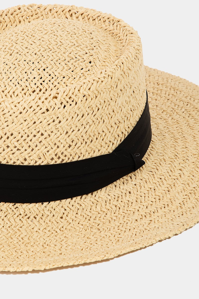 Honeybee Mumford's Straw Braided Pork Pie Hat