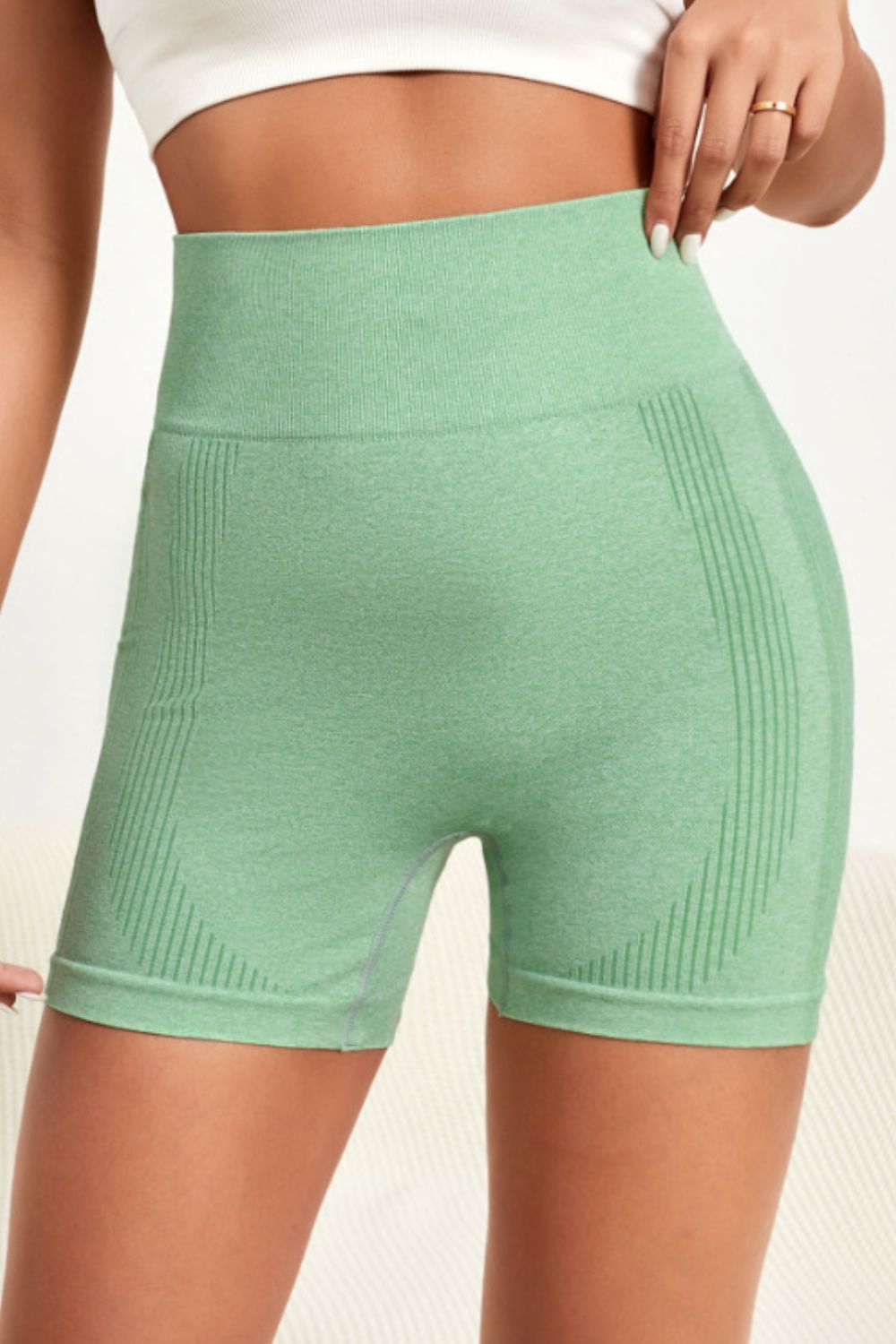 Honeybee Mumford's Wide Waistband Slim Fit Active Shorts