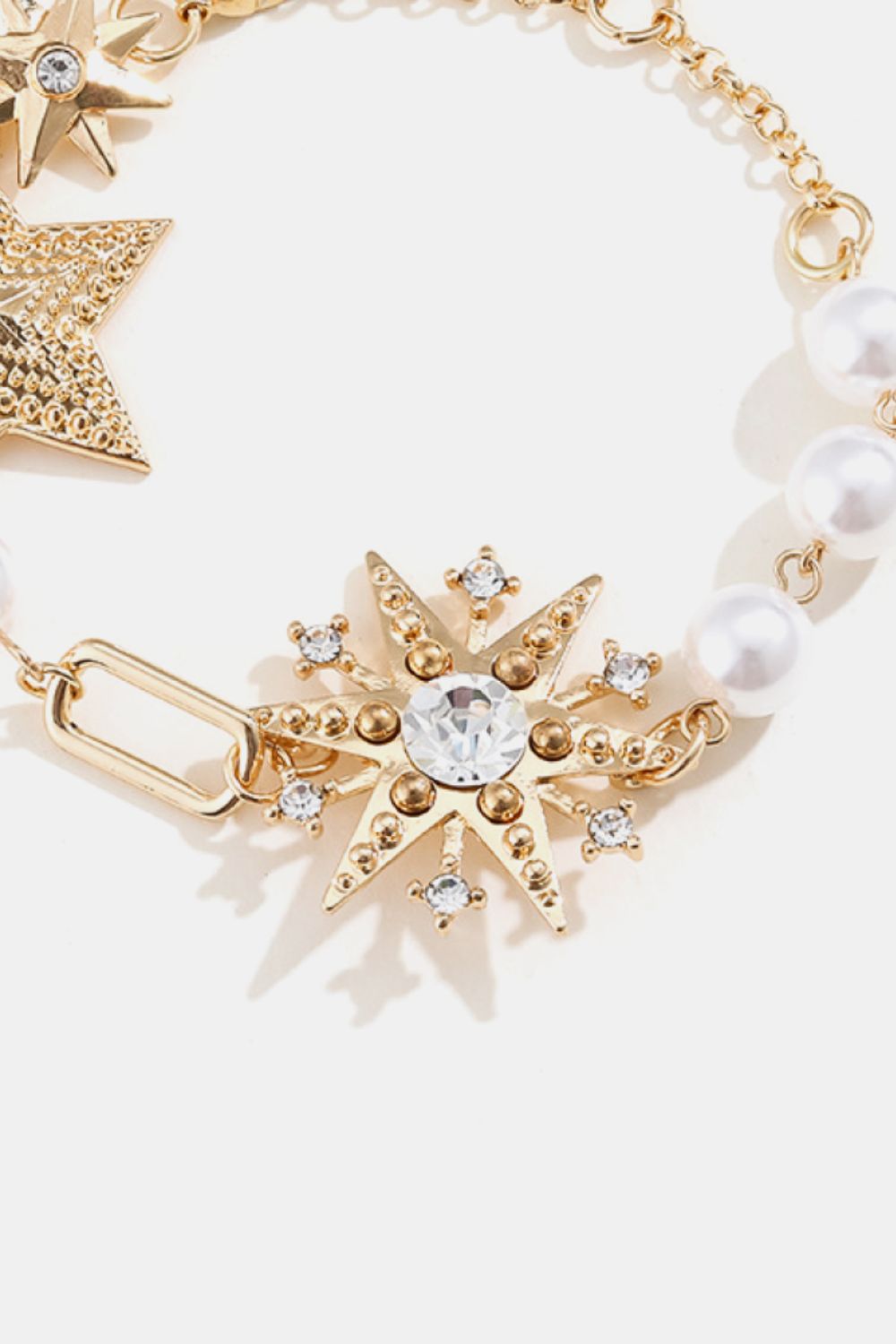 honeybee Mumford's Synthetic Pearl Star Shape Bracelet